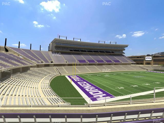 Amon G. Carter Stadium - Section 214 Seat View
