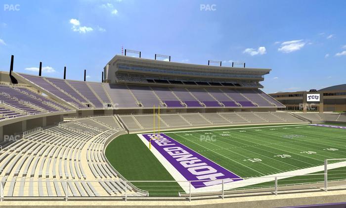 Amon G. Carter Stadium - Section 214 Seat View