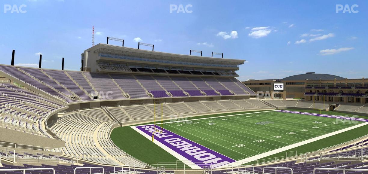 Amon G. Carter Stadium - Section 215 Seat View
