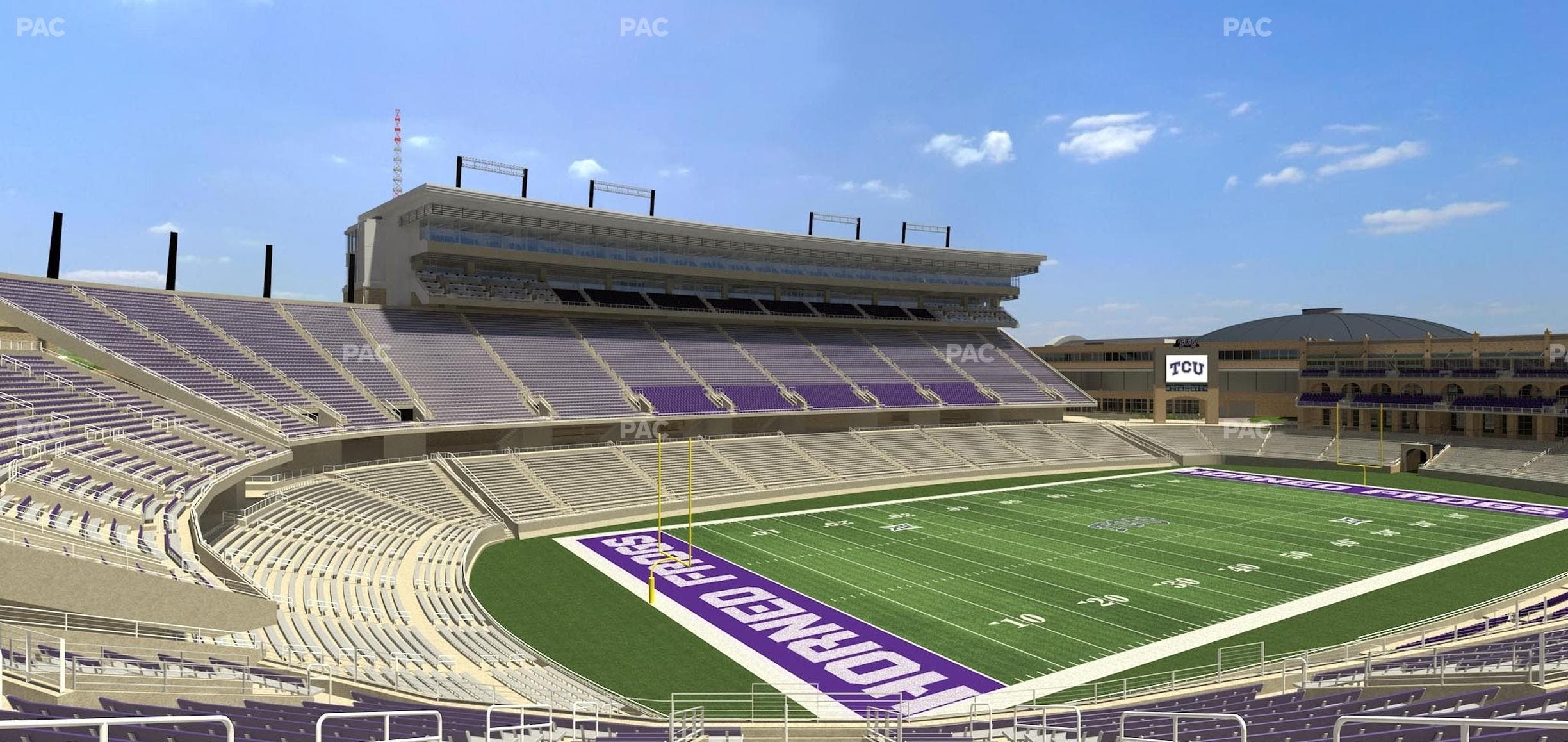 Amon G. Carter Stadium - Section 215 Seat View