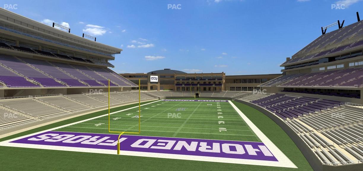 Amon G. Carter Stadium - Section 220 Seat View