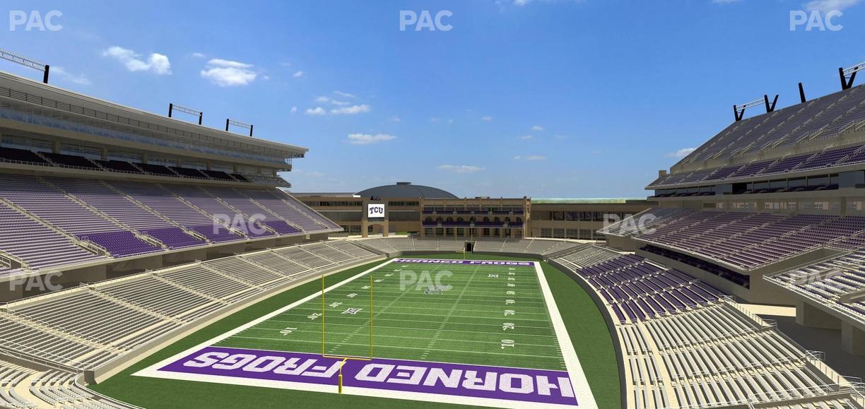 Amon G. Carter Stadium - Section 220 Seat View