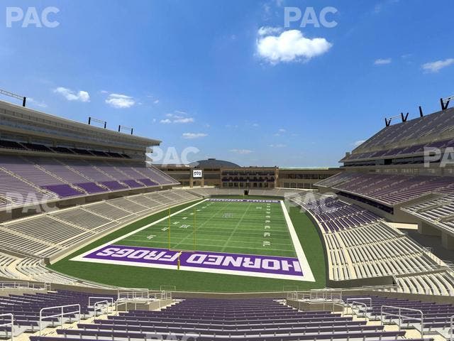 Amon G. Carter Stadium - Section 220 Seat View