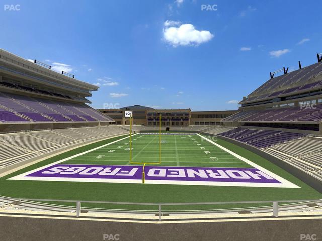Amon G. Carter Stadium - Section 221 Seat View