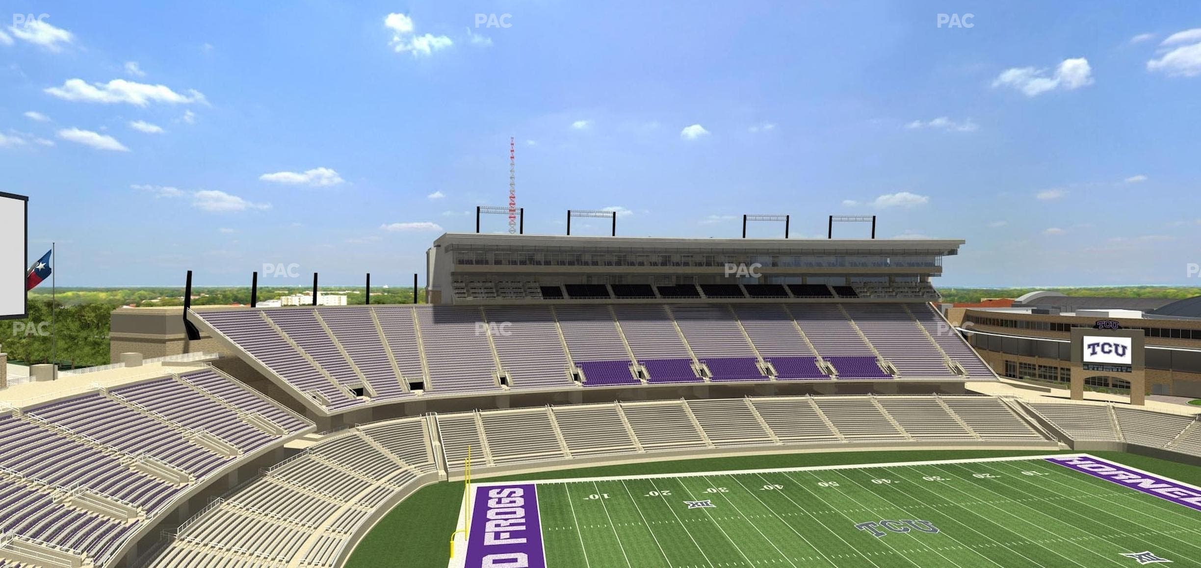 Amon G. Carter Stadium - Section 310 Seat View
