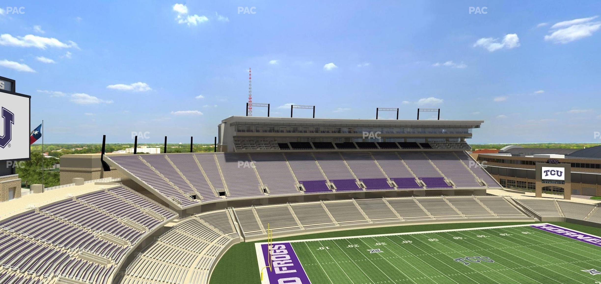 Amon G. Carter Stadium - Section 311 Seat View