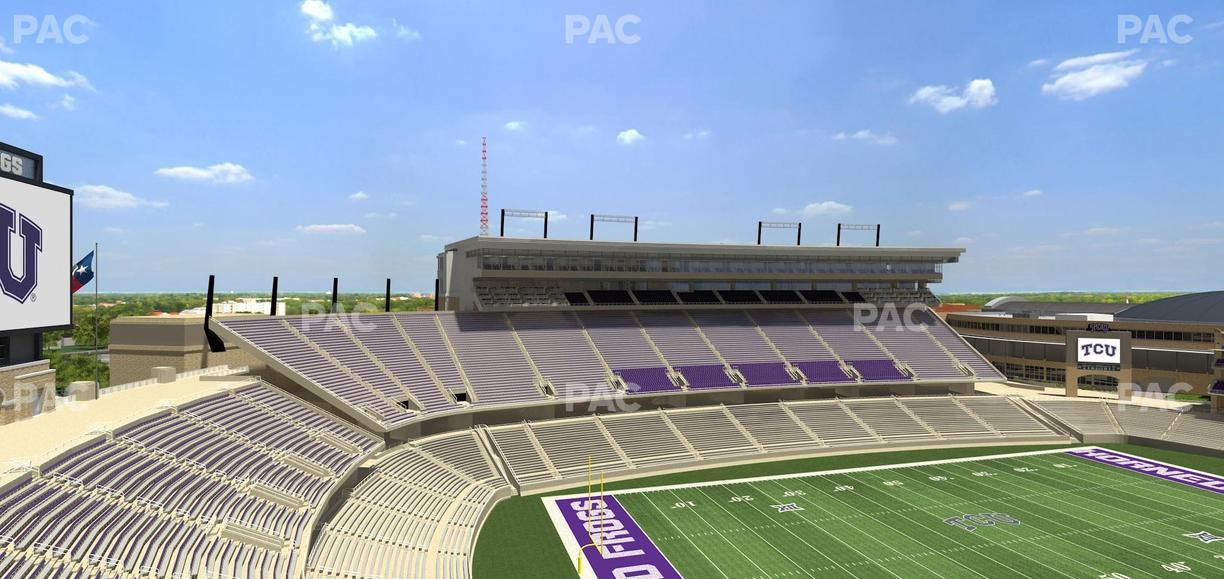 Amon G. Carter Stadium - Section 312 Seat View