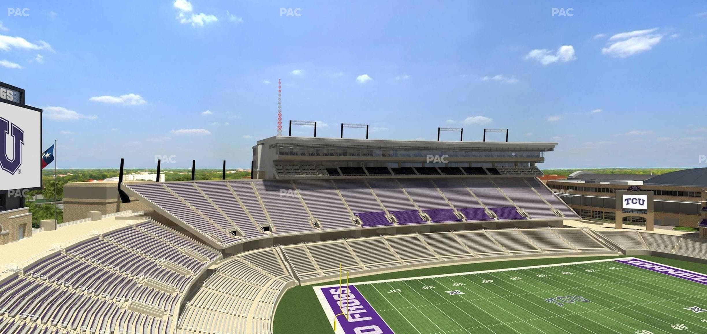 Amon G. Carter Stadium - Section 312 Seat View