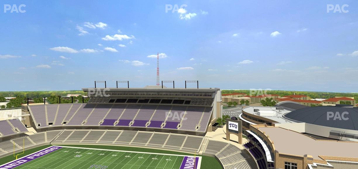 Amon G. Carter Stadium - Section 401 Seat View