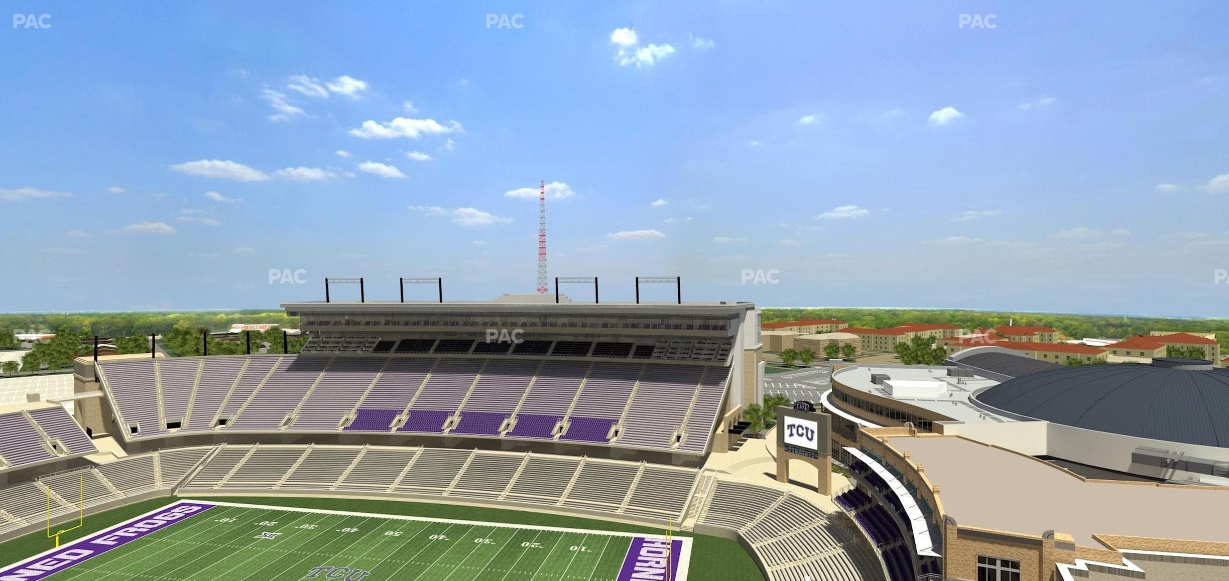 Amon G. Carter Stadium - Section 401 Seat View