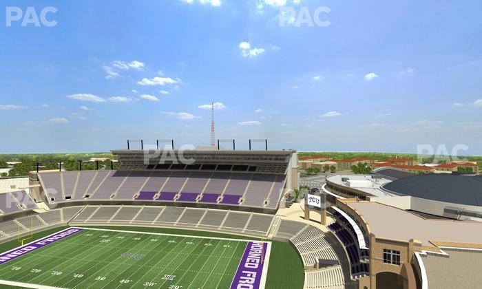 Amon G. Carter Stadium - Section 401 Seat View