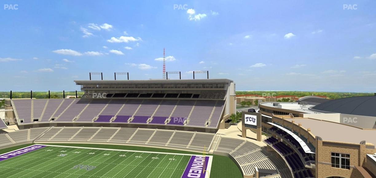 Amon G. Carter Stadium - Section 401 Seat View