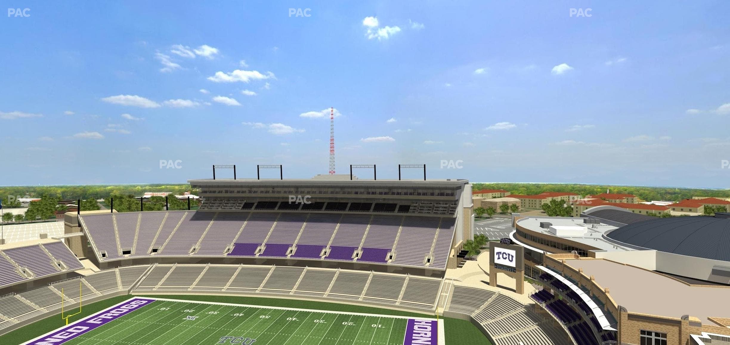 Amon G. Carter Stadium - Section 402 Seat View