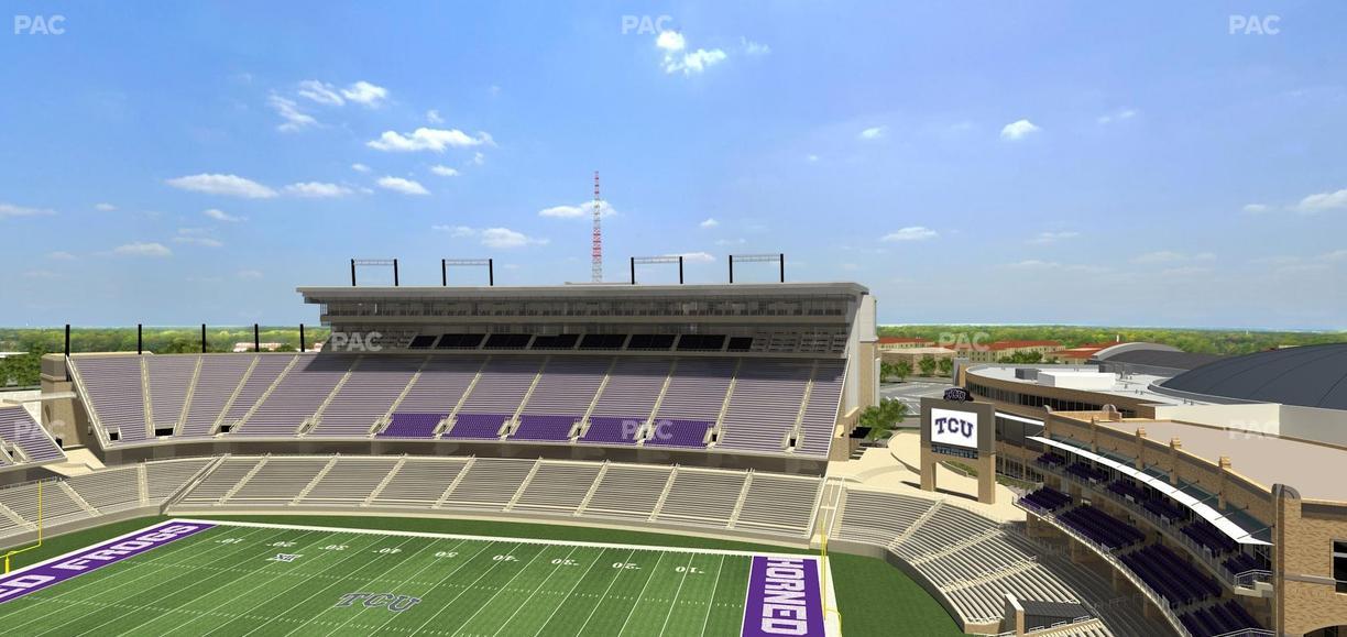 Amon G. Carter Stadium - Section 402 Seat View