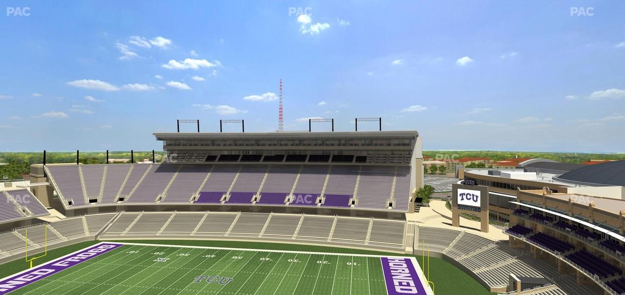 Amon G. Carter Stadium - Section 403 Seat View