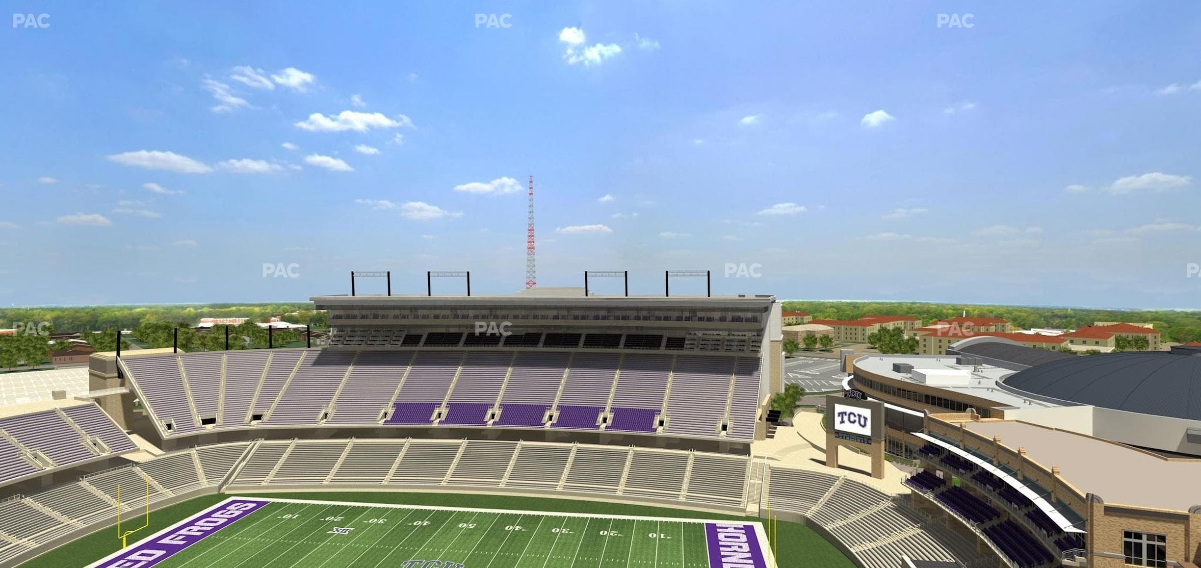Amon G. Carter Stadium - Section 403 Seat View