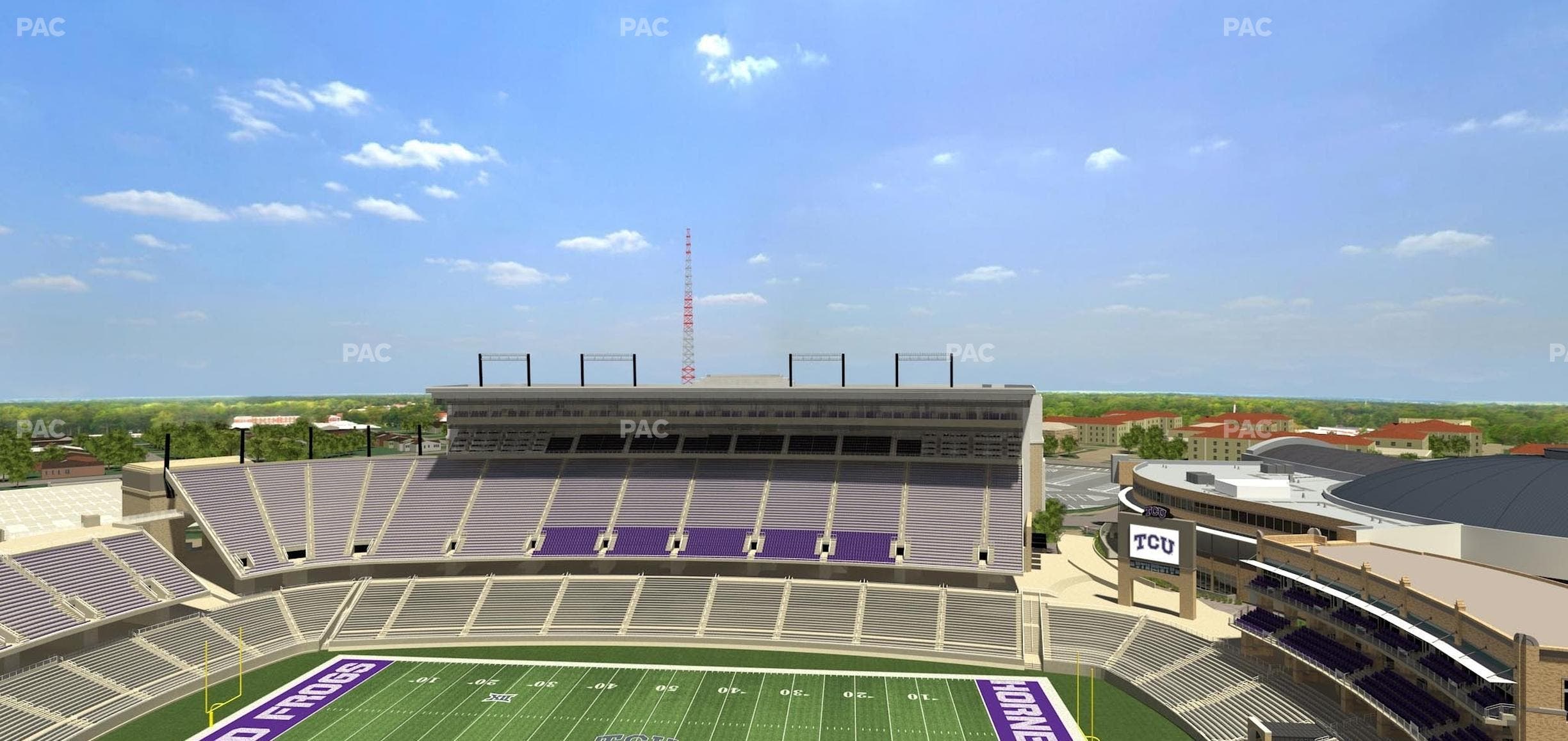 Amon G. Carter Stadium - Section 404 Seat View