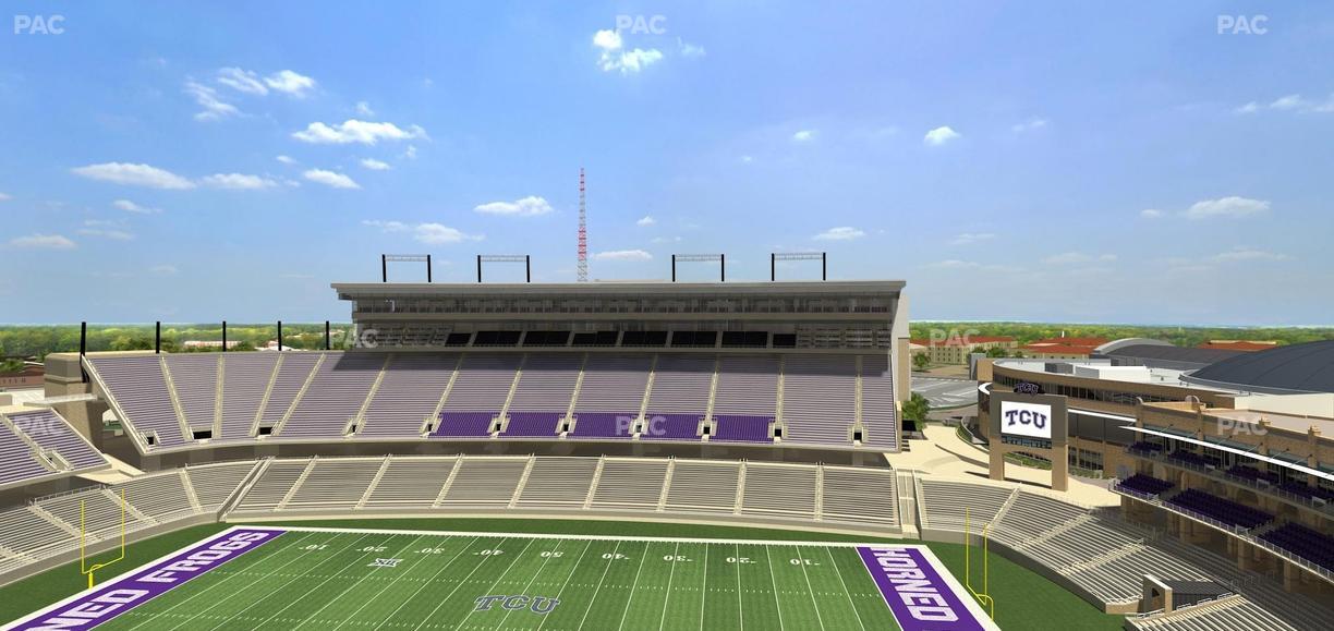 Amon G. Carter Stadium - Section 404 Seat View