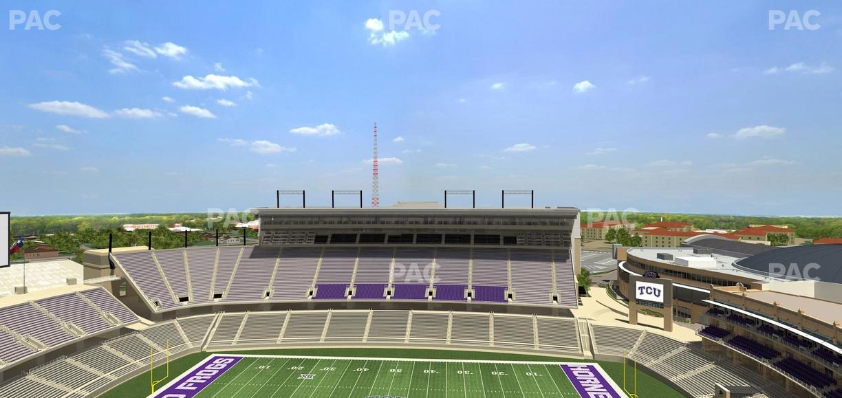 Amon G. Carter Stadium - Section 405 Seat View