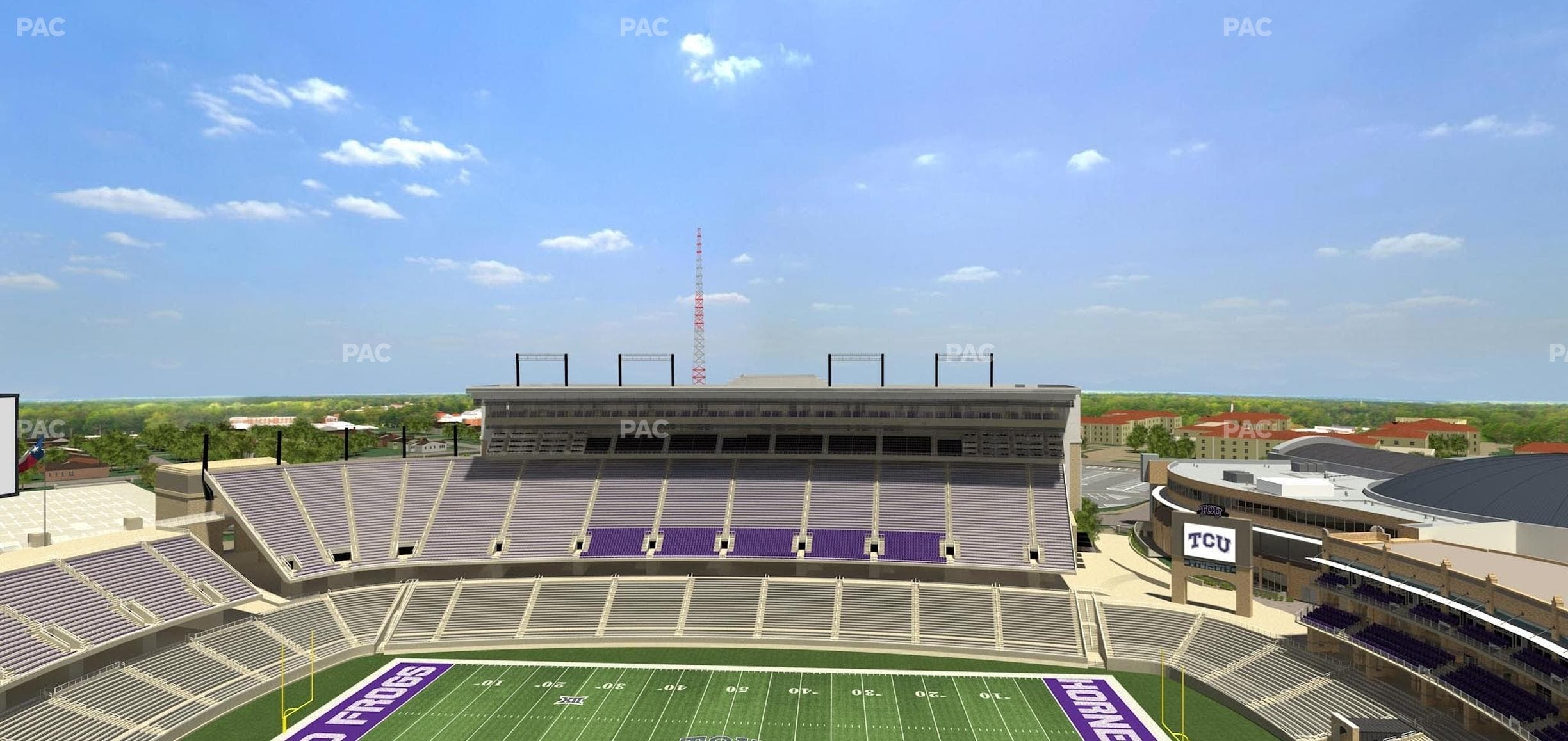 Amon G. Carter Stadium - Section 405 Seat View