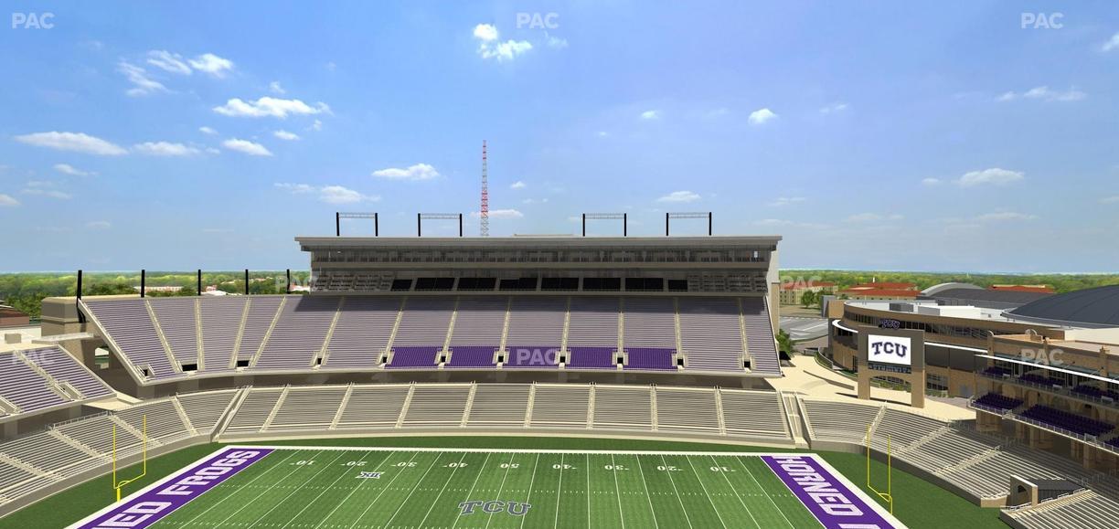 Amon G. Carter Stadium - Section 405 Seat View
