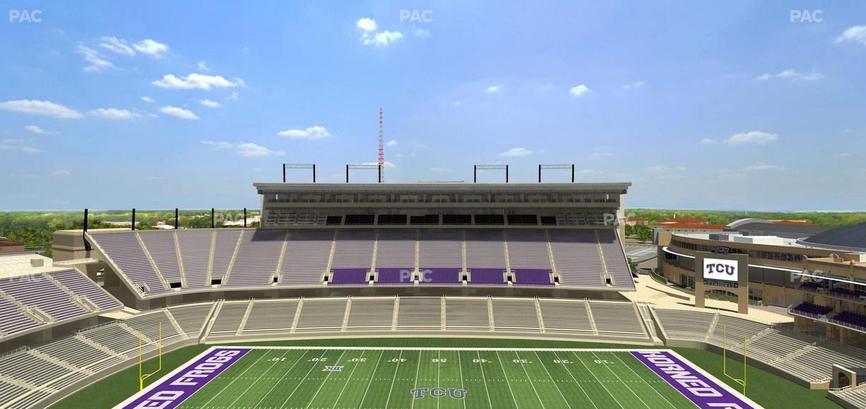 Amon G. Carter Stadium - Section 406 Seat View