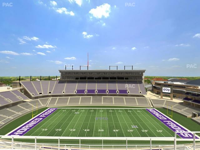 Amon G. Carter Stadium - Section 406 Seat View
