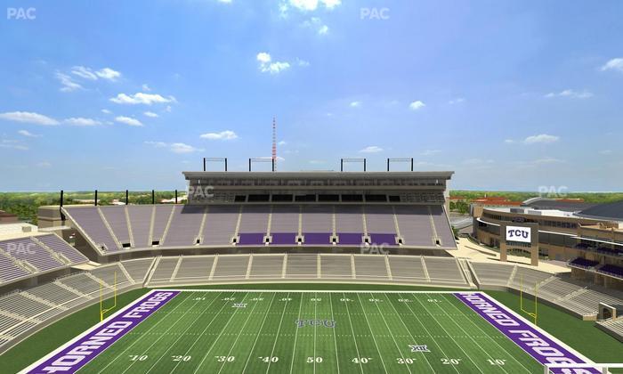 Amon G. Carter Stadium - Section 406 Seat View
