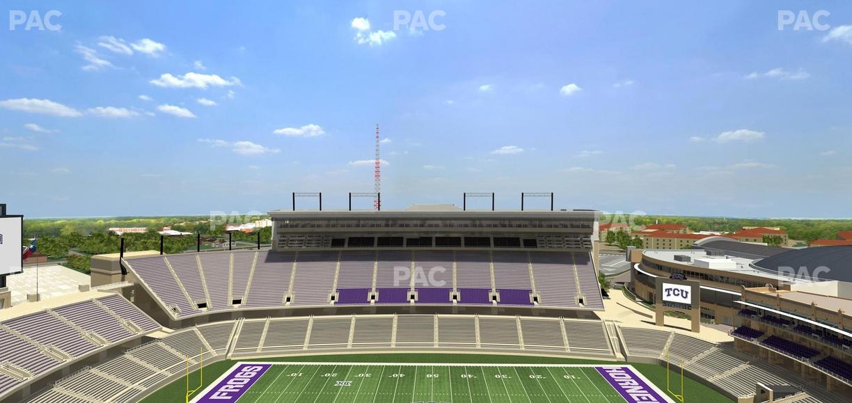 Amon G. Carter Stadium - Section 406 Seat View