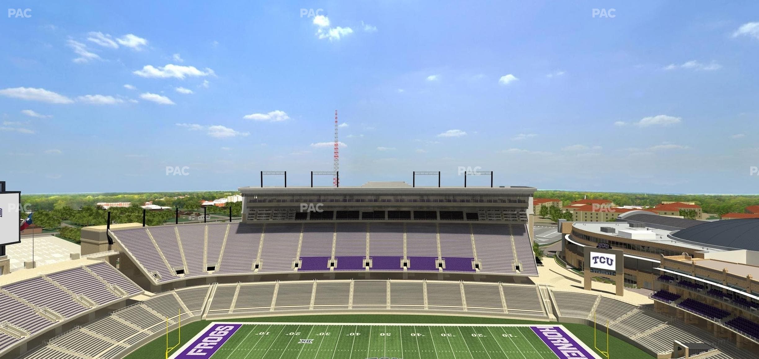 Amon G. Carter Stadium - Section 406 Seat View