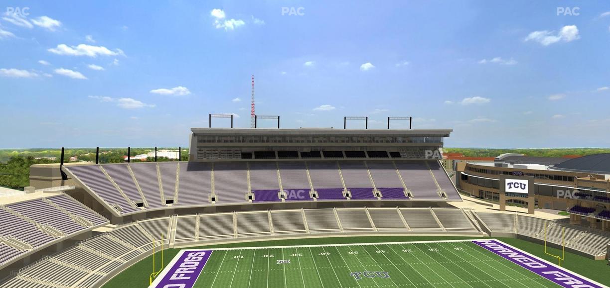 Amon G. Carter Stadium - Section 408 Seat View