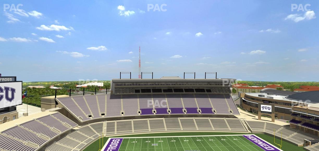 Amon G. Carter Stadium - Section 408 Seat View