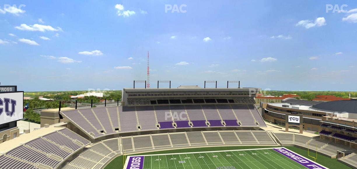 Amon G. Carter Stadium - Section 409 Seat View
