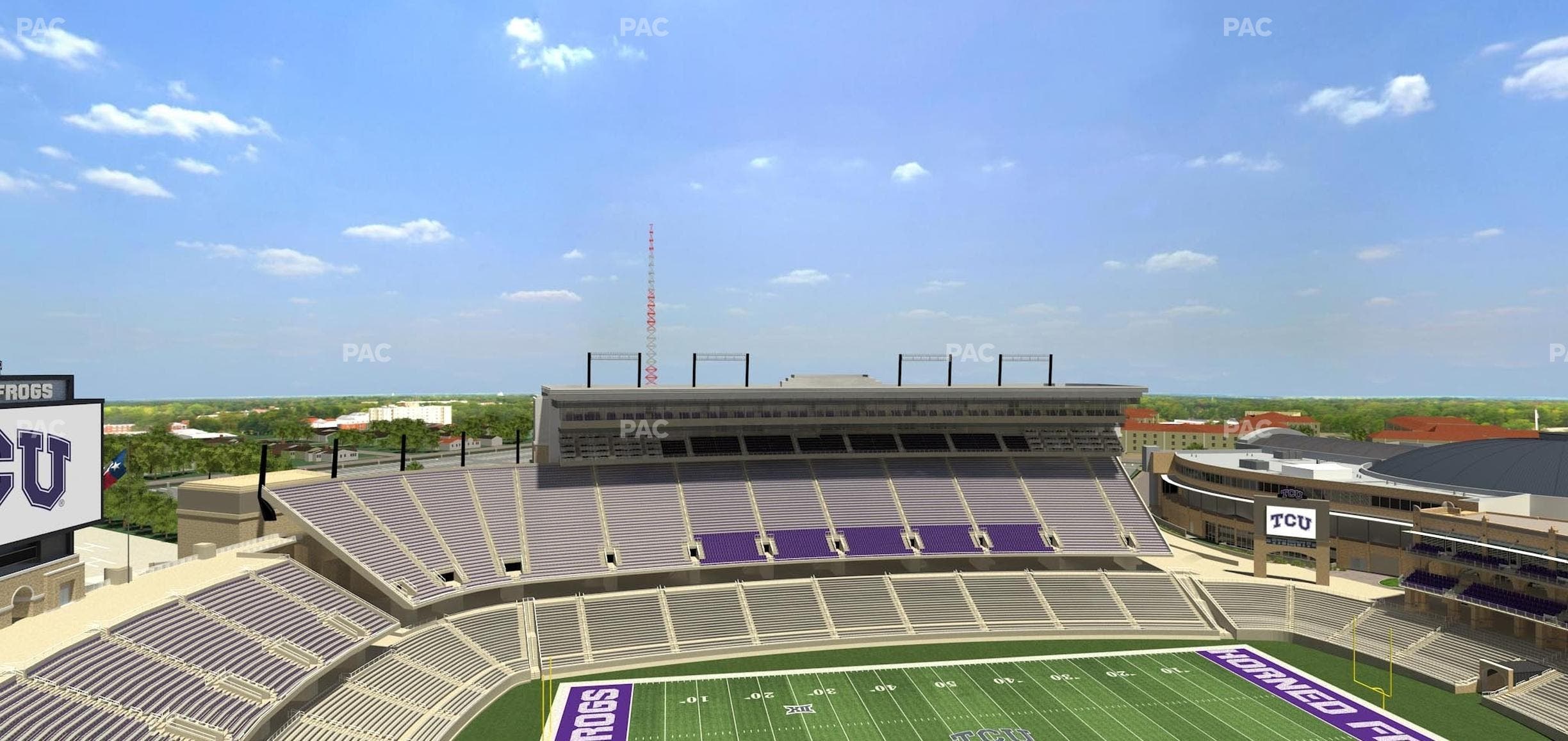 Amon G. Carter Stadium - Section 409 Seat View