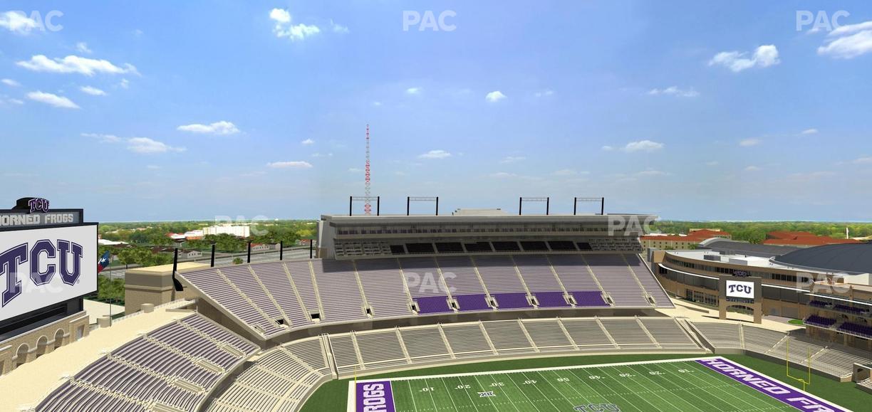 Amon G. Carter Stadium - Section 410 Seat View