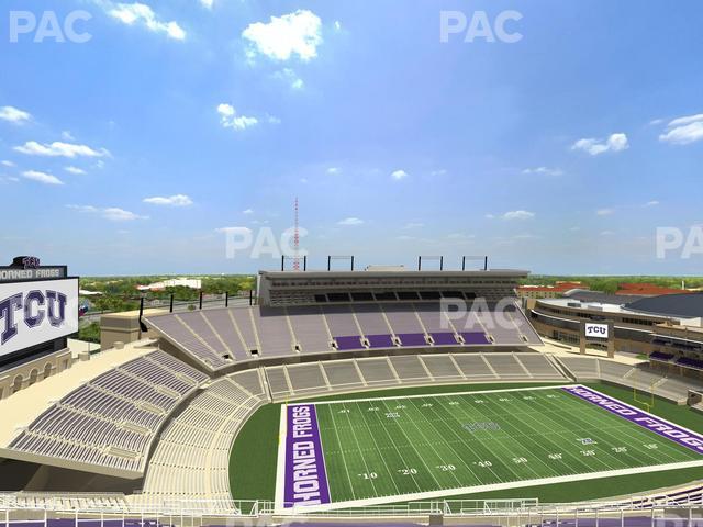 Amon G. Carter Stadium - Section 410 Seat View Amon G. Carter Stadium - Section 410 Seat View