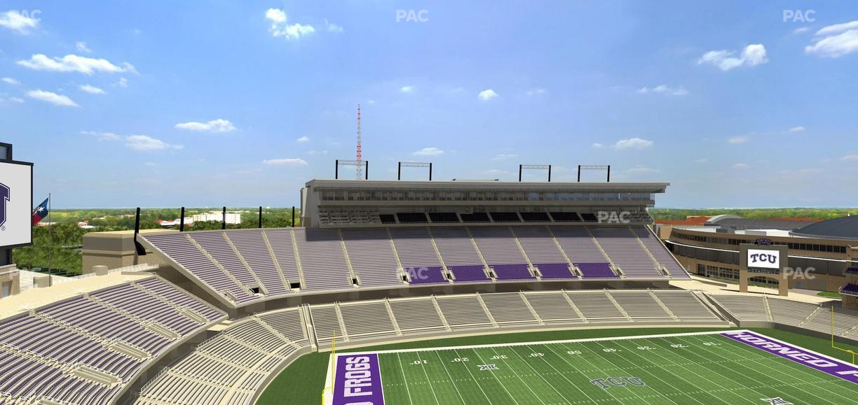 Amon G. Carter Stadium - Section 410 Seat View