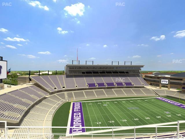 Amon G. Carter Stadium - Section 410 Seat View