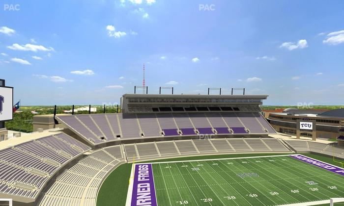 Amon G. Carter Stadium - Section 410 Seat View