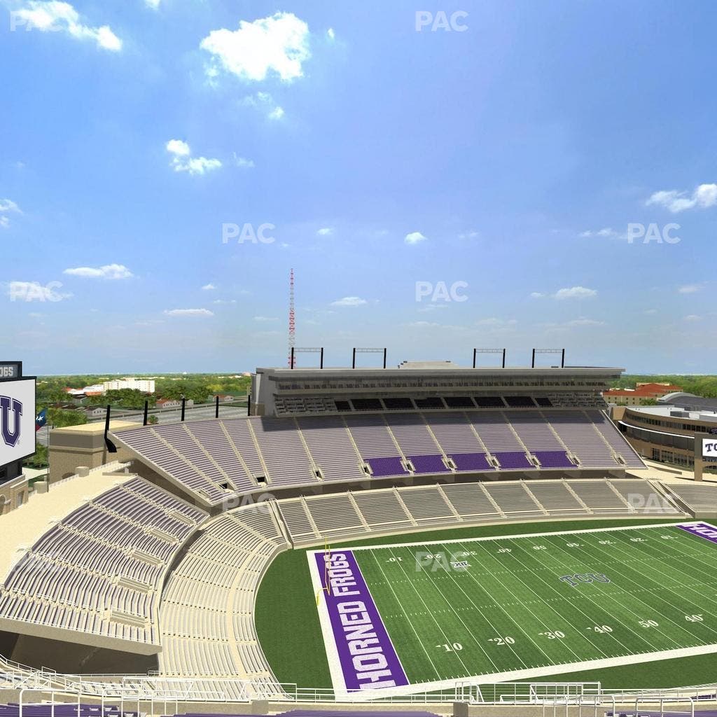 Amon G. Carter Stadium - Section 411 Seat View