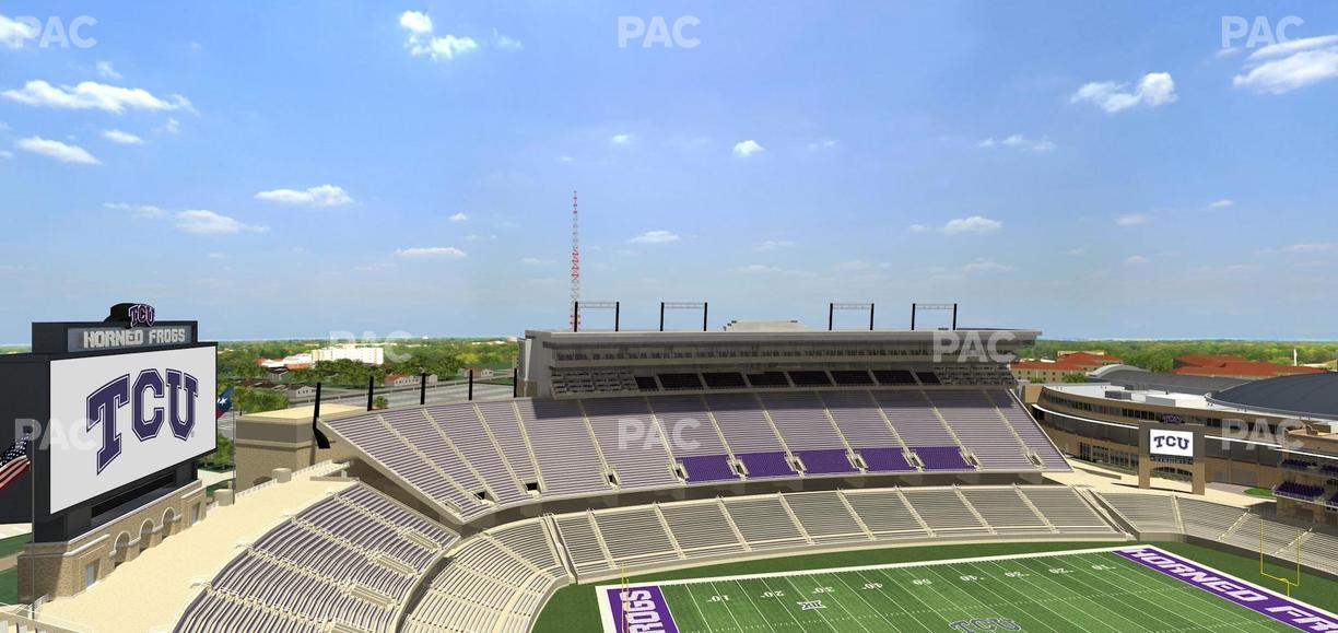 Amon G. Carter Stadium - Section 411 Seat View