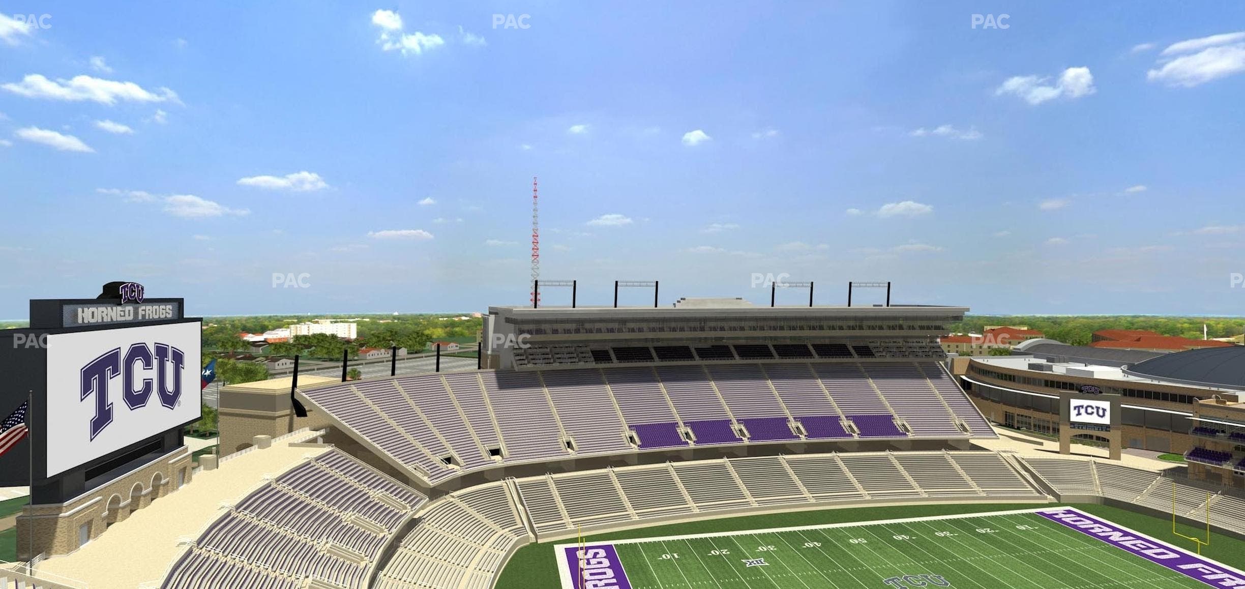 Amon G. Carter Stadium - Section 411 Seat View
