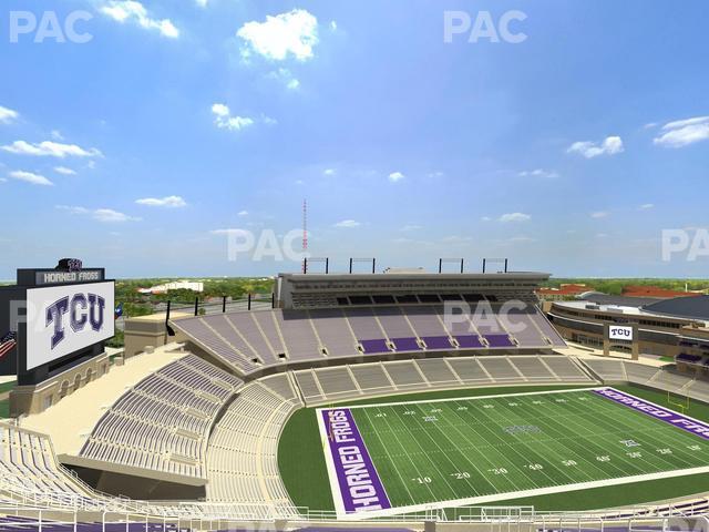 Amon G. Carter Stadium - Section 411 Seat View Amon G. Carter Stadium - Section 411 Seat View