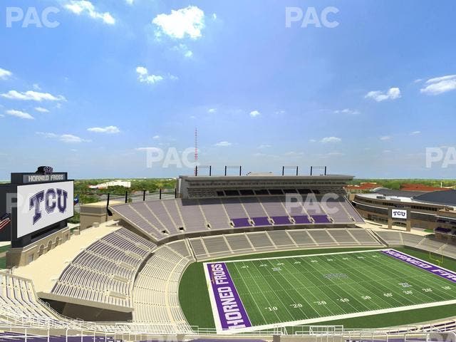 Amon G. Carter Stadium - Section 411 Seat View