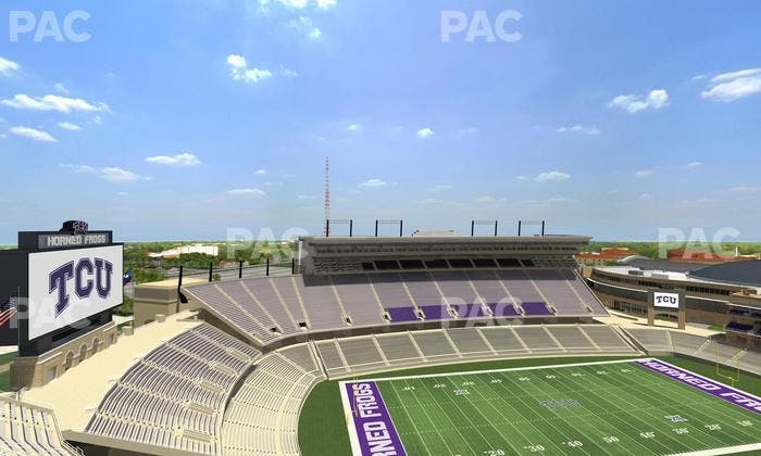 Amon G. Carter Stadium - Section 411 Seat View