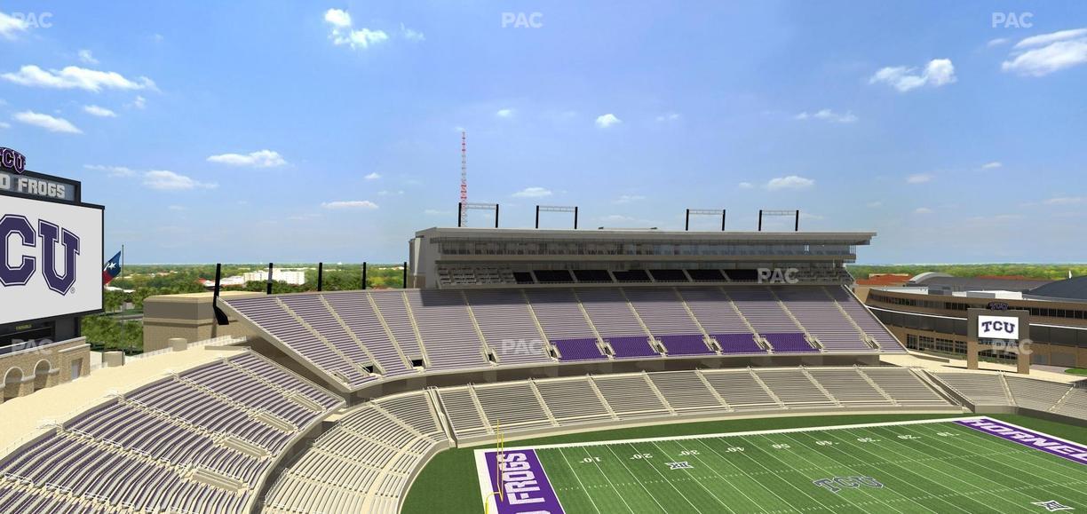 Amon G. Carter Stadium - Section 411 Seat View
