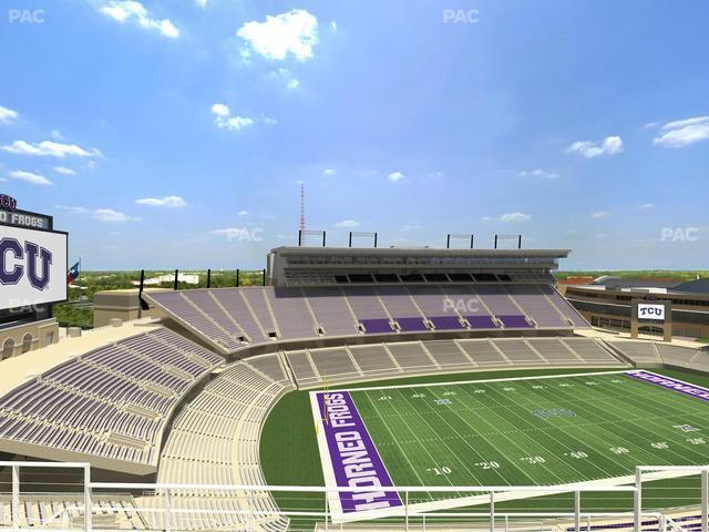 Amon G. Carter Stadium - Section 411 Seat View