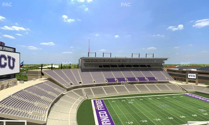 Amon G. Carter Stadium - Section 411 Seat View