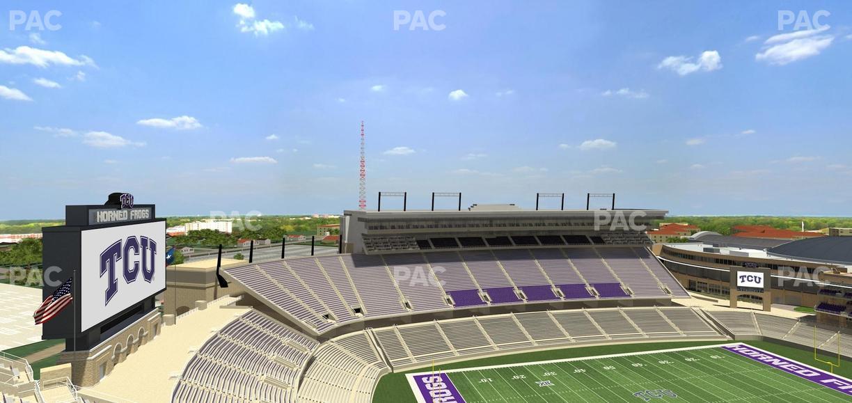 Amon G. Carter Stadium - Section 412 Seat View