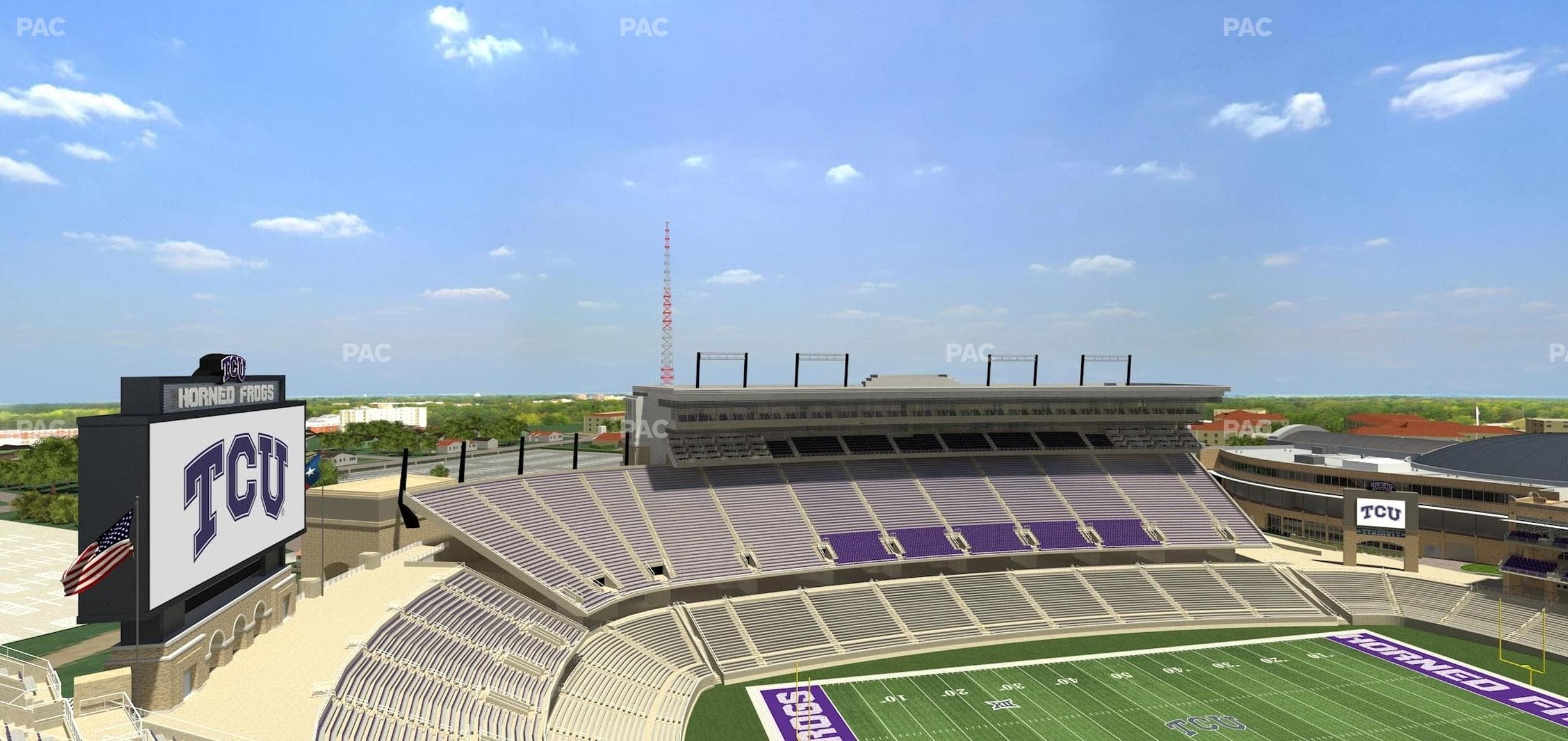 Amon G. Carter Stadium - Section 412 Seat View